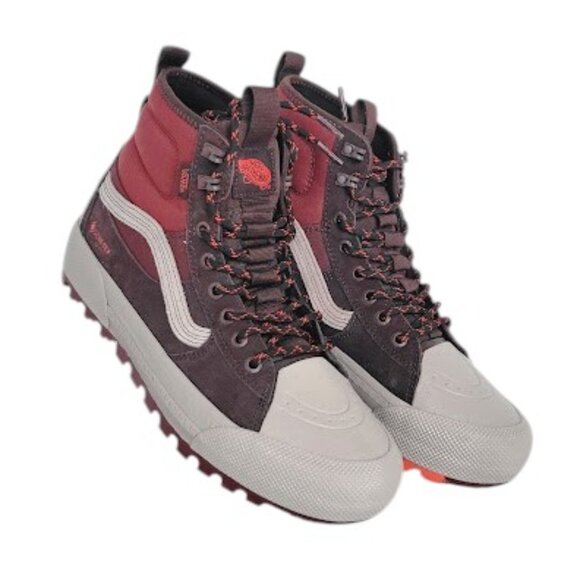 VANS UNISEX Sk8-hi gore tex insulated shoes burgundy Size B8.5  W10  NWT - Picture 1 of 9